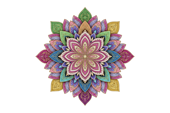 Download Colorful Intricate Mandala Design - Design Collection