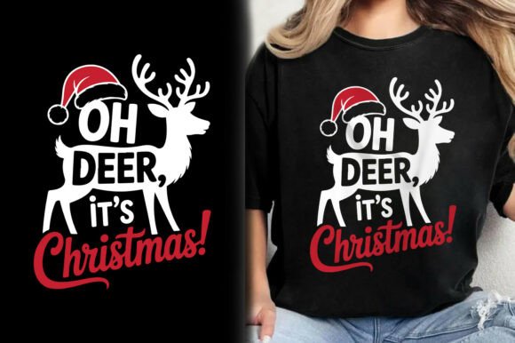 Download Oh Deer It's Christmas T-Shirt Design - Design Collection