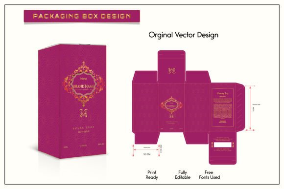 Download Luxury 3D Box Packaging Design Template. - Design Collection
