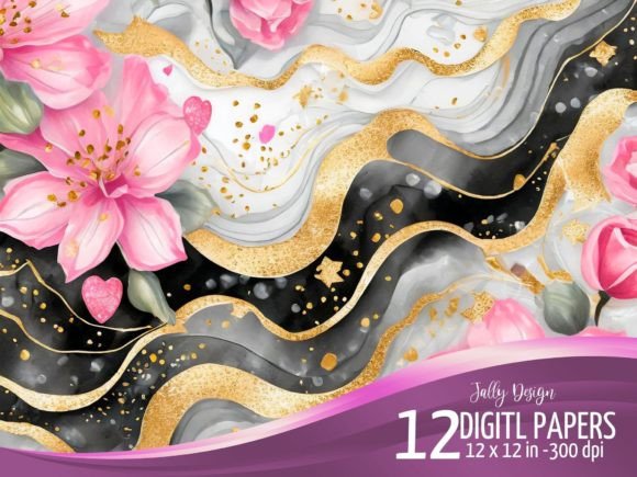Download Luxurious Floral Alcohol Ink Designs - Design Collection