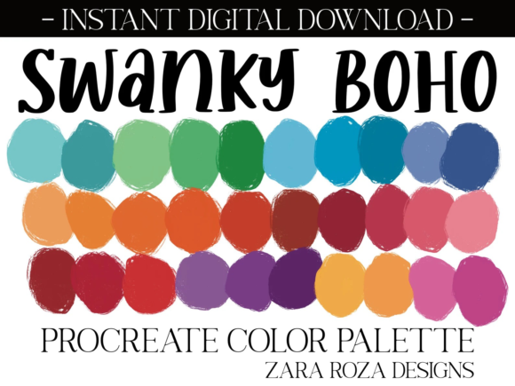 Download Swanky Boho Procreate Color Palette - Procreate Collection