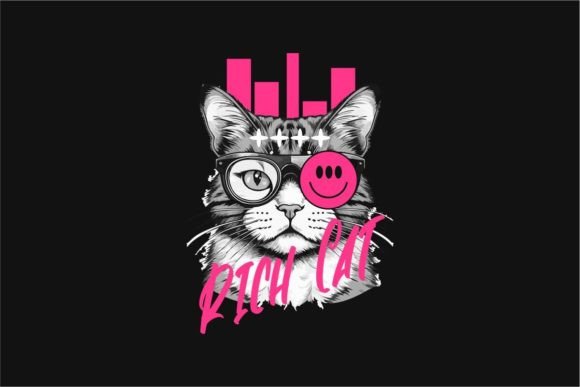Download Rich Cat Funny Urban T Shirt Design - Design Collection