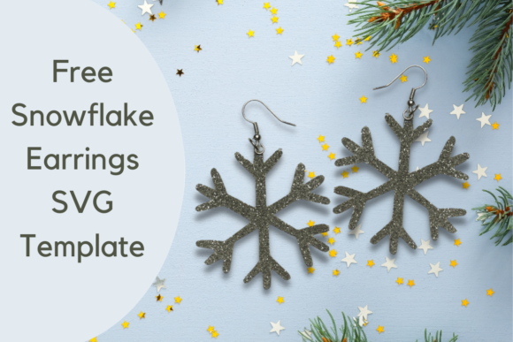 Download Snowflake Earrings Template - Snowflake Collection