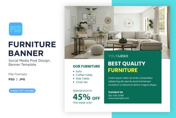 Download Best Quality Furniture Banner Design - Design Collection