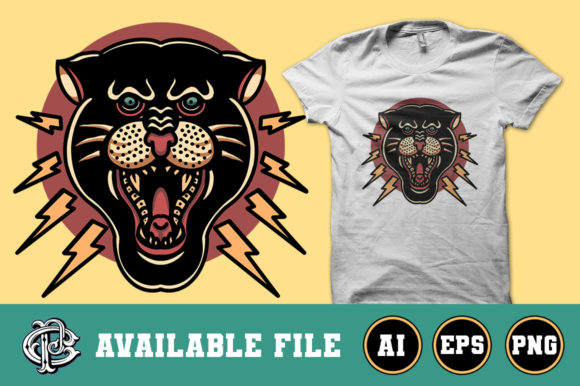 Download Angry Panther Design for Merchandise - Design Collection