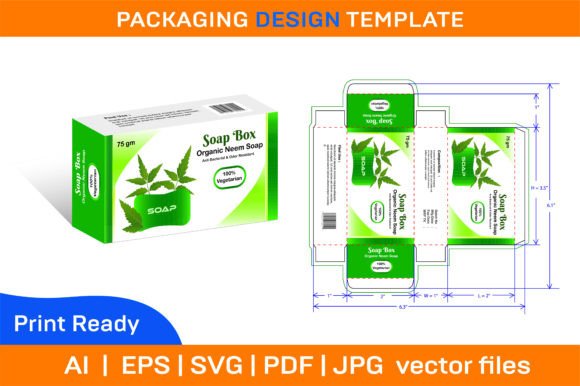 Download Neem Soap 75 Gm Box Packaging Design Tem - Design Collection