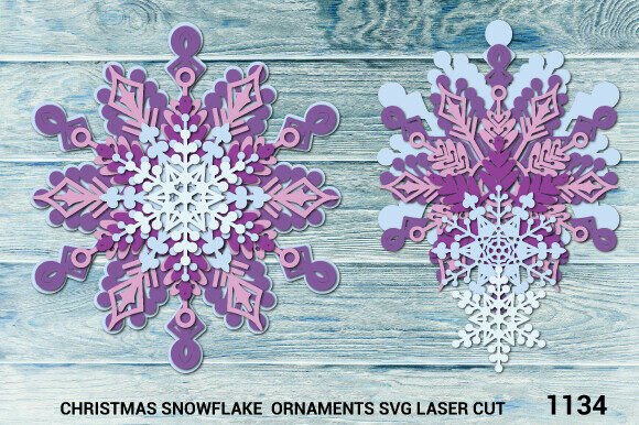 Download Christmas 3D Layered Snowflake SVG 1134 - Snowflake Collection