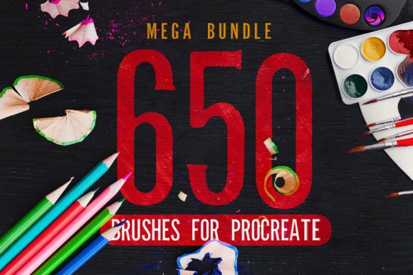 Download 650 Procreate Brushes Mega Bundle - Procreate Collection