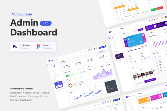 Download Multipurpose Admin Dashboard UI Design - Design Collection